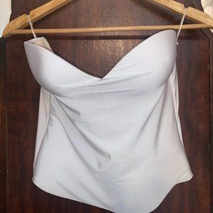 David's Bridal, Bustier (Longline Bra), 38C, White